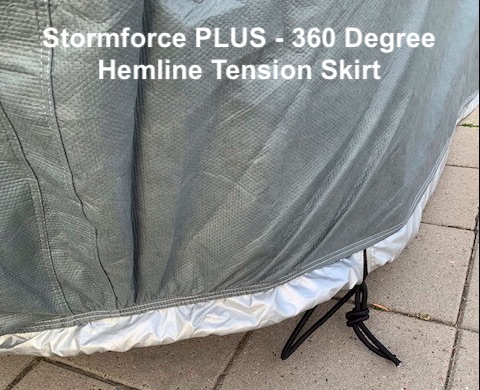 Hemline Tension Skirt on the Stormforce PLUS Cover