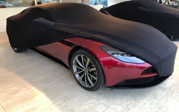 Indoor custom car cover for Aston Martin