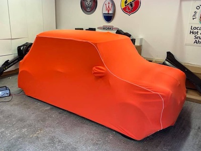 Orange Classic Mini Indoor Car Cover