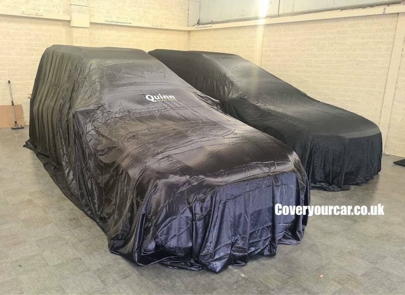 Funeral Car / Hearse Indoor Car Cover / Black Silk