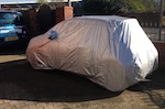   2021 on All Electric FIAT 500e Lightweight Outdoor Fitted Car Cover.