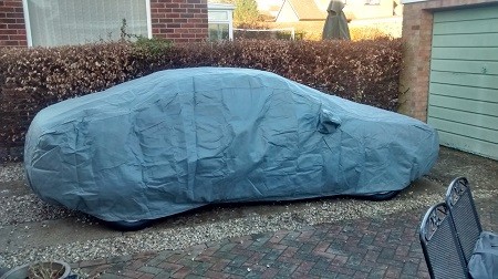 Outdoor car cover for the Audi 80 Cabrio